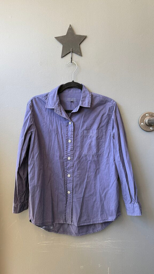 Oversized Cotton Button Up Shirt