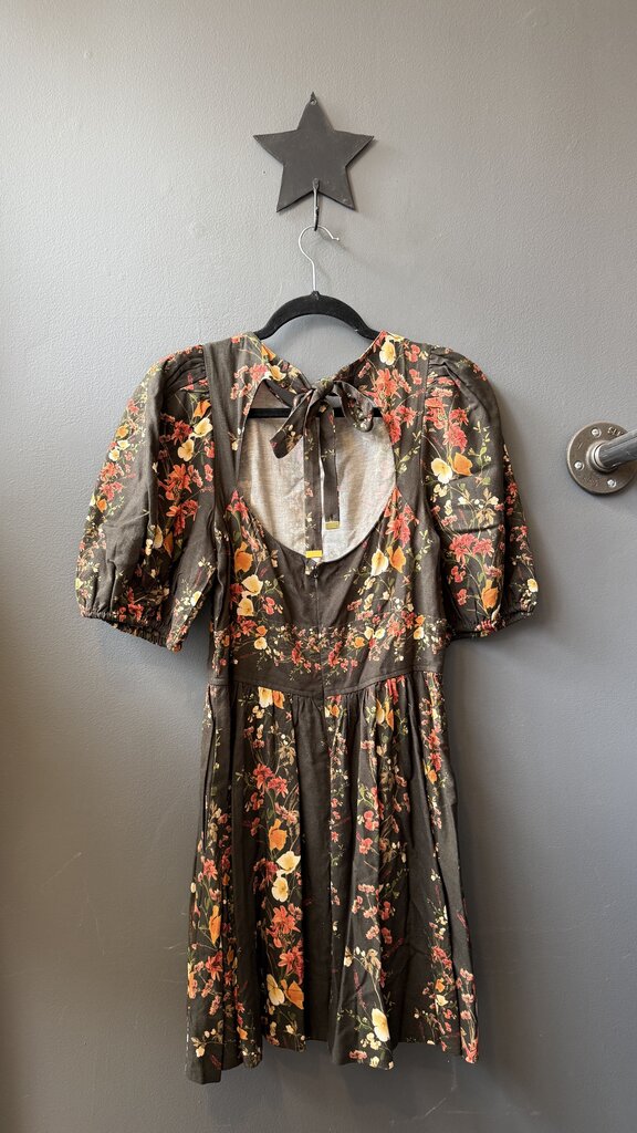 Puff Sleeve Floral Dress