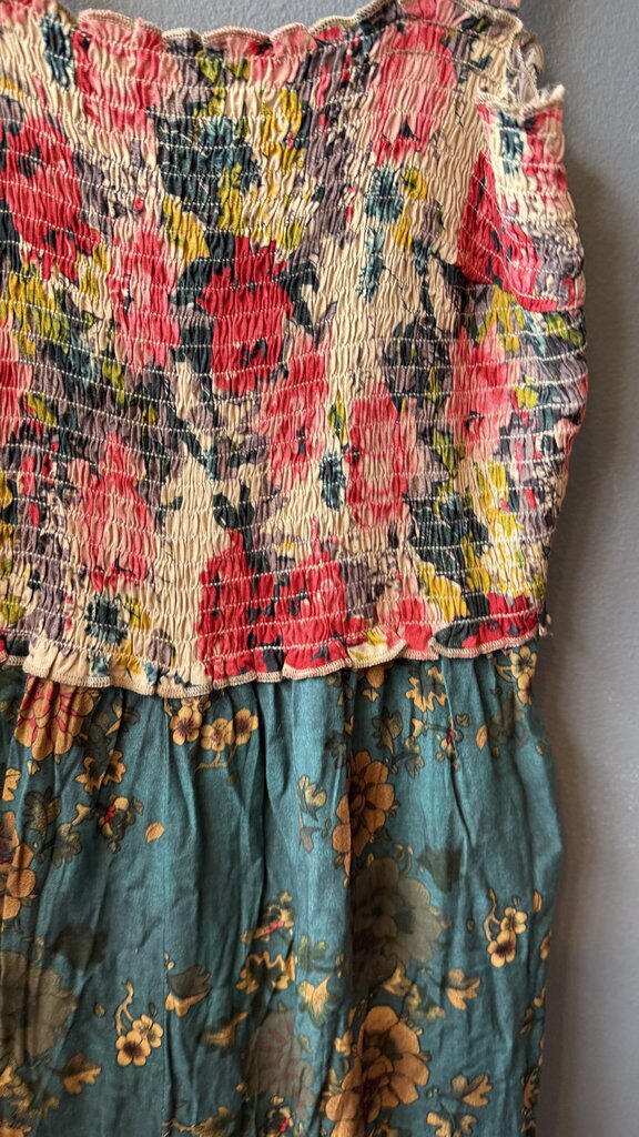 Smocked Top Wide Leg Jumpsuit