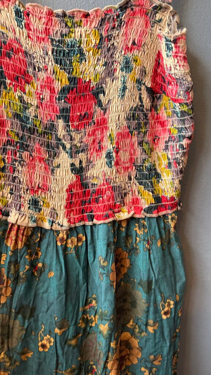 Smocked Top Wide Leg Jumpsuit