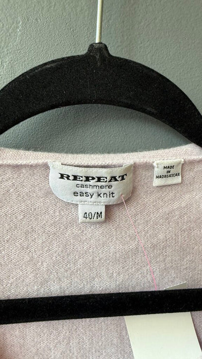 Lavender Cashmere Cardigan Sweater