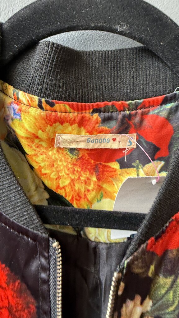 Floral Satin Bomber Jacket