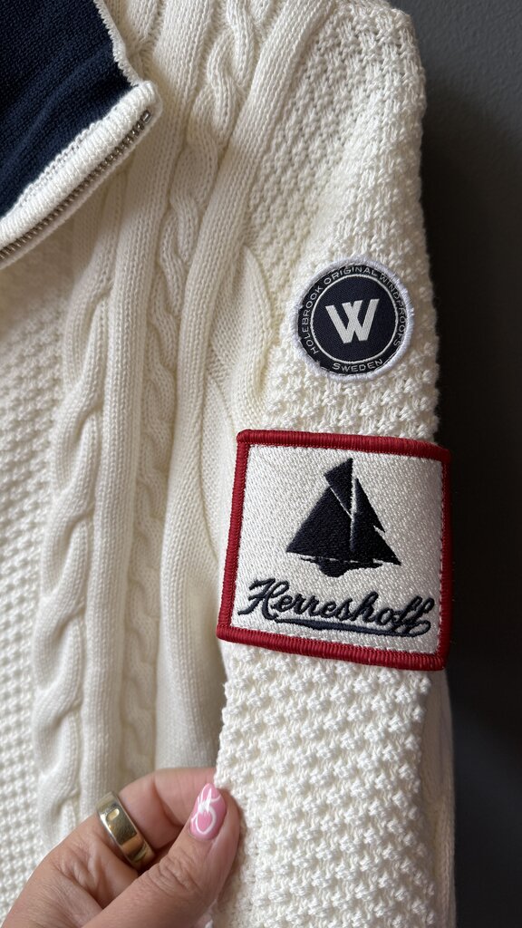 Windproof Cableknit 1/4 Zip Pullover Sweater
