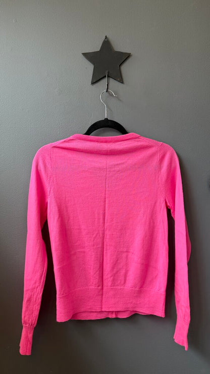 Merino Wool Neon Cardigan Sweater