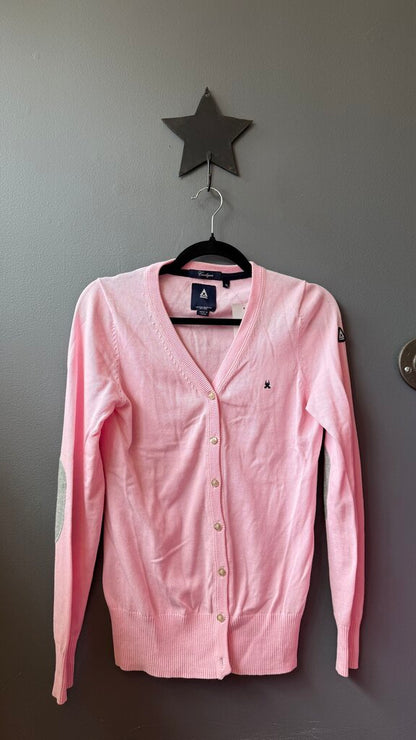 Cotton Vneck Cardigan Sweater