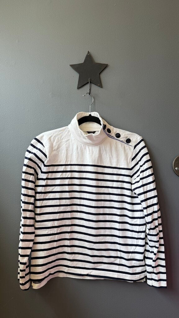 Breton Stripe Funnelneck Pullover