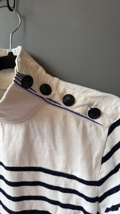 Breton Stripe Funnelneck Pullover