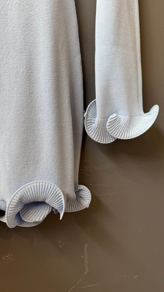 Knit Ruffle Hem Sheath Dress