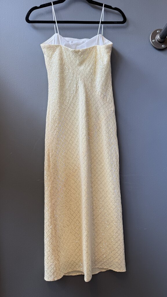 Sequin Pattern Crinkle Midi Sheath Dress