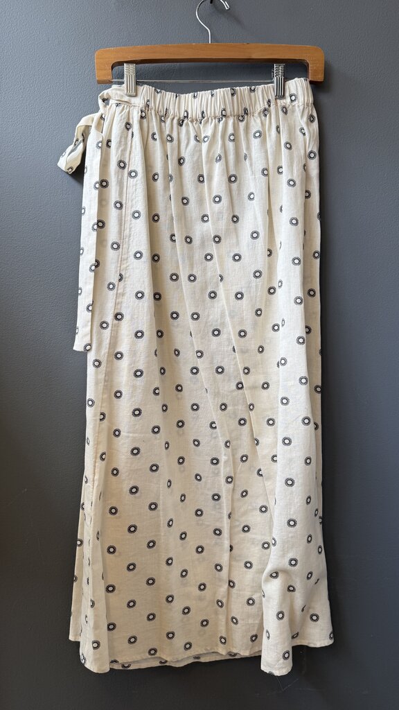 Sun Dot Wrap Maxi Skirt