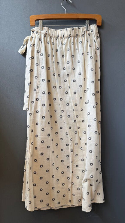Sun Dot Wrap Maxi Skirt