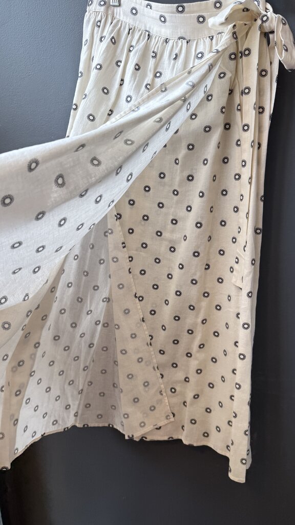 Sun Dot Wrap Maxi Skirt