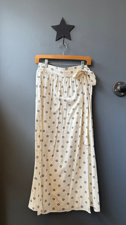 Sun Dot Wrap Maxi Skirt