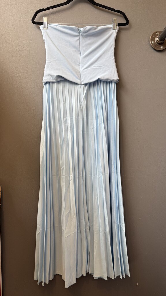 Pleated Cutout Front Midi Dress