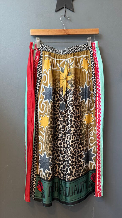 Power & Equality Satin Midi Skirt
