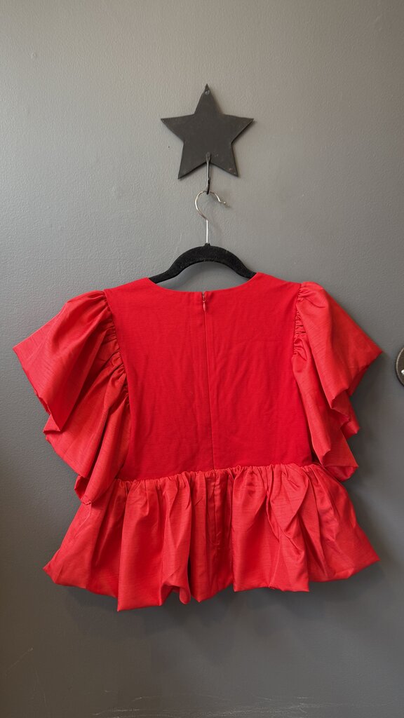 Peplum Ruffle Top