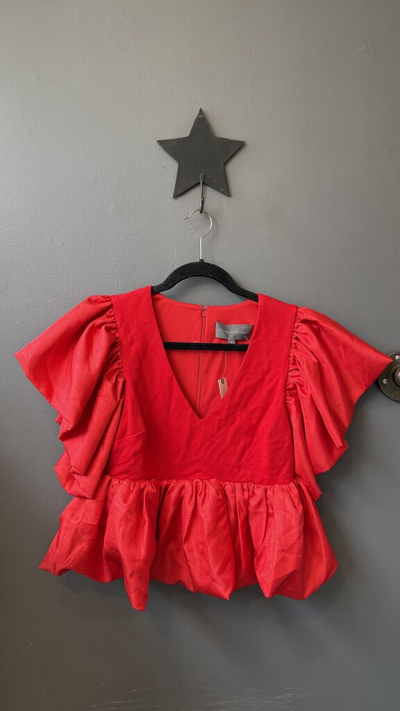 Peplum Ruffle Top