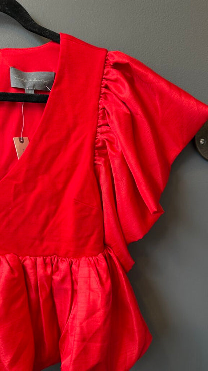 Peplum Ruffle Top