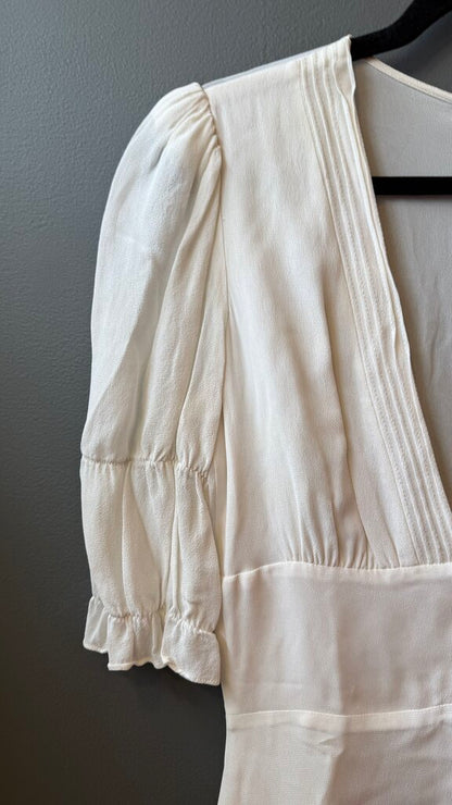 Lace Pintuck Maxi Gown Dress