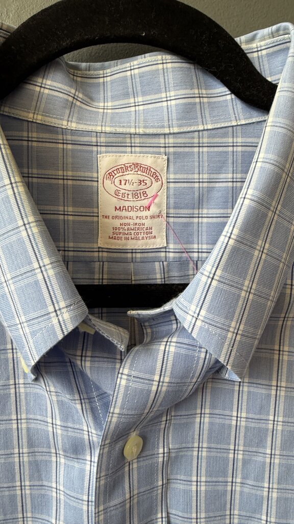 Madison Windowpane Button Down Shirt