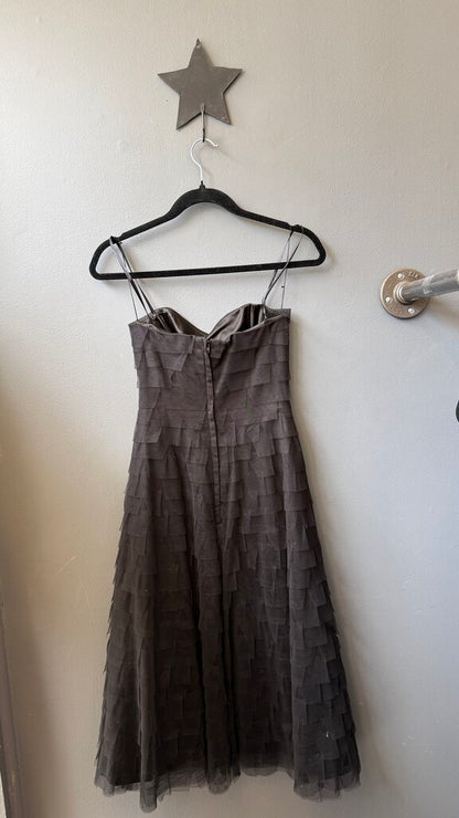 Tiered Tulle Midi Dress