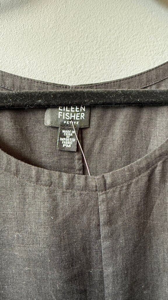 Petite Linen Kick Hem Midi Dress