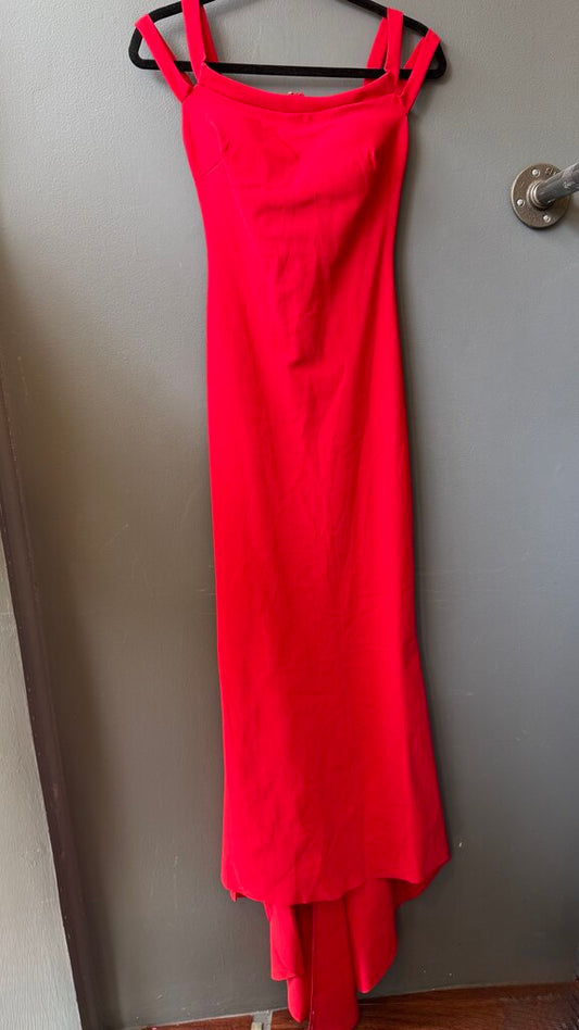 Cutout Sheath Column Maxi Gown Dress