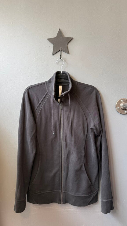 Longline Zip Up Sweatshirt