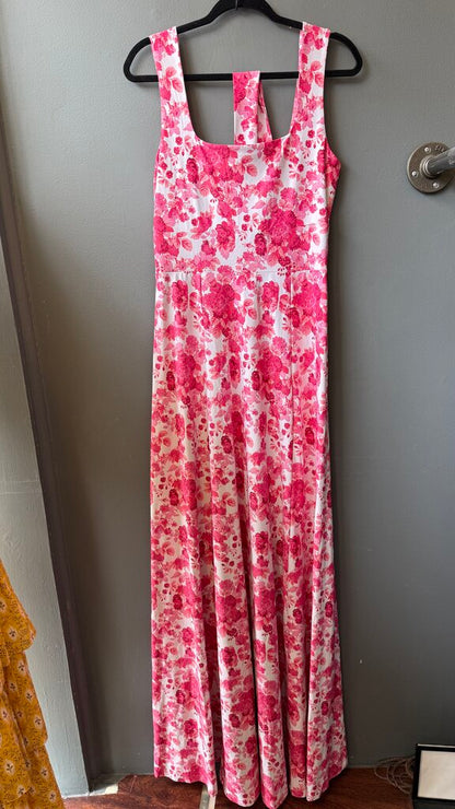 Floral Stretch Maxi Gown Dress
