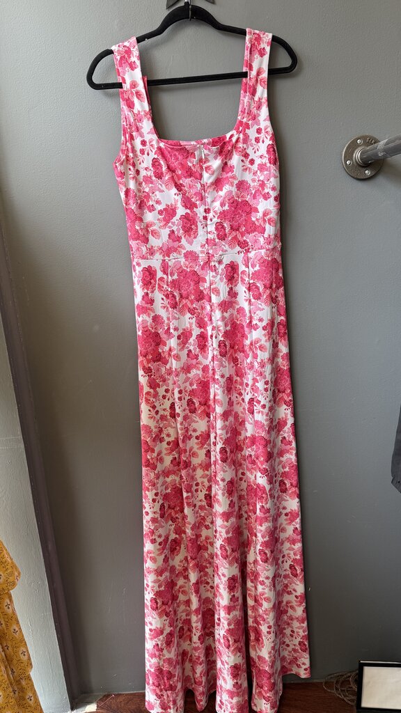 Floral Stretch Maxi Gown Dress