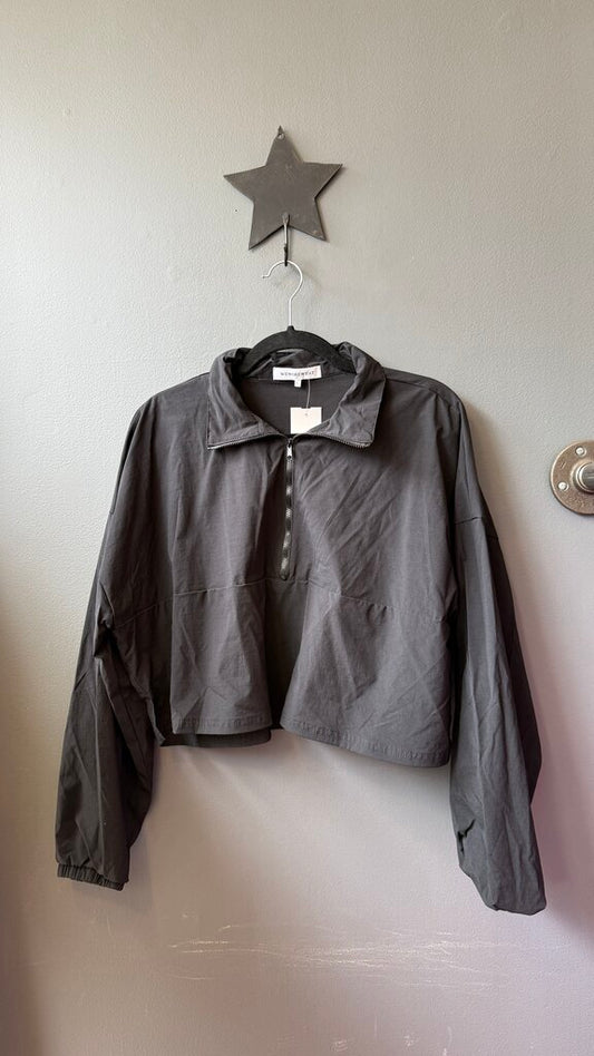 Crop 1/4 Windbreaker Pullover