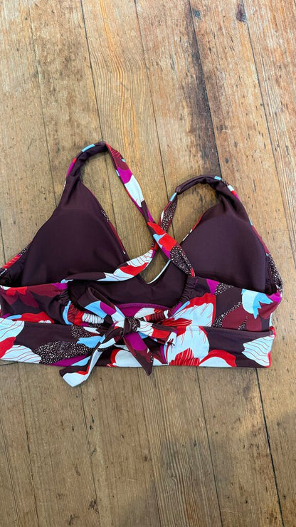 Tie X Back Swim Top