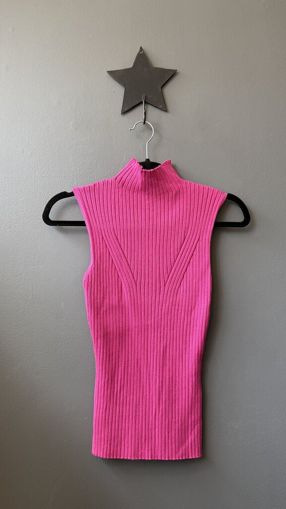 Ribbed Mockneck Tank Top