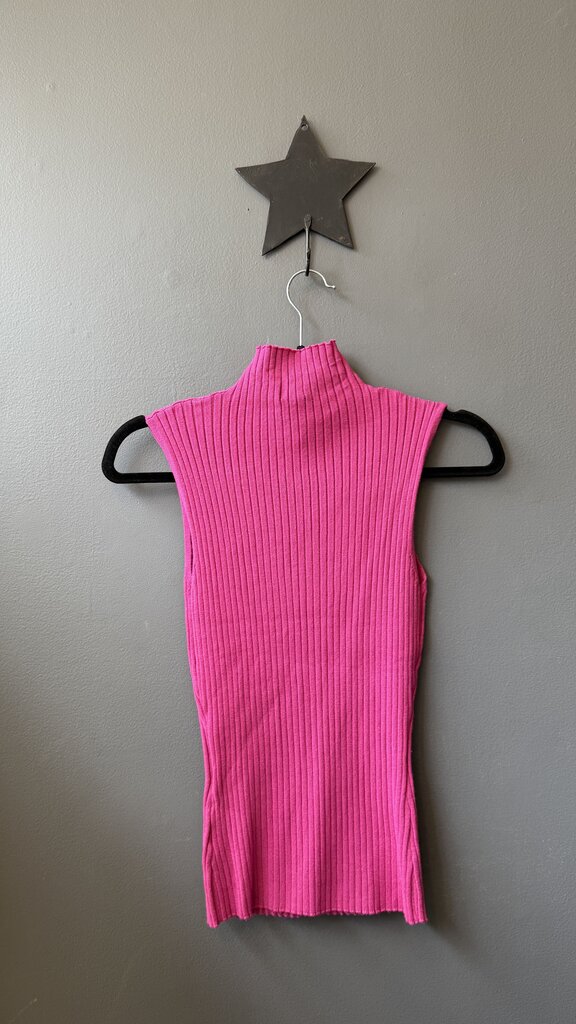Ribbed Mockneck Tank Top