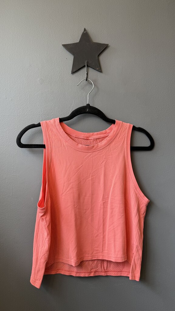 Perforated Stripe Tank Top