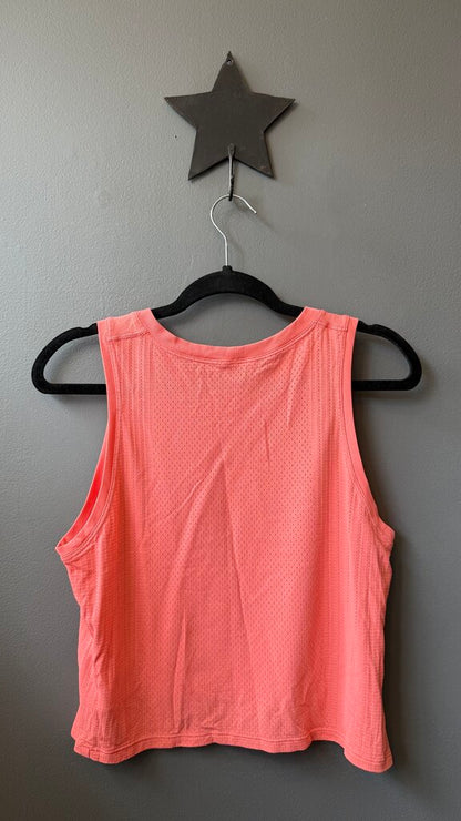 Perforated Stripe Tank Top