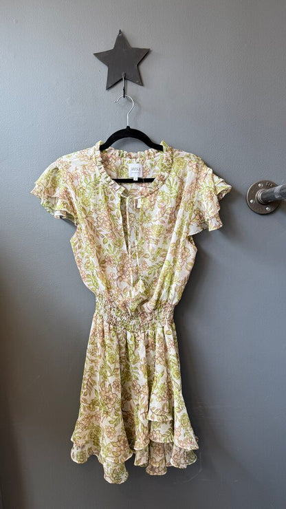 Sheer Floral Mini Dress