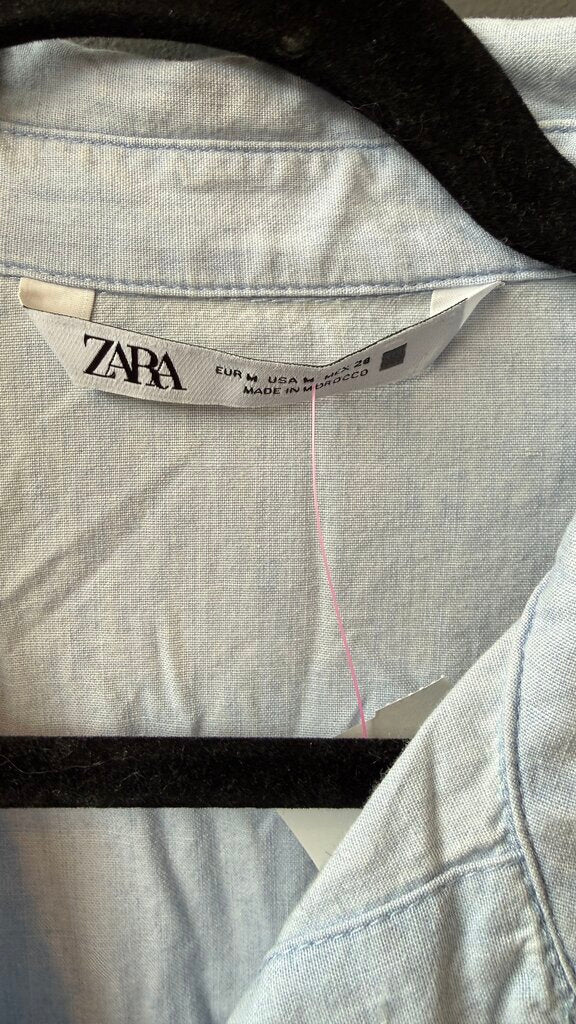Tie Waist Cargo Pocket Button Up Shirt