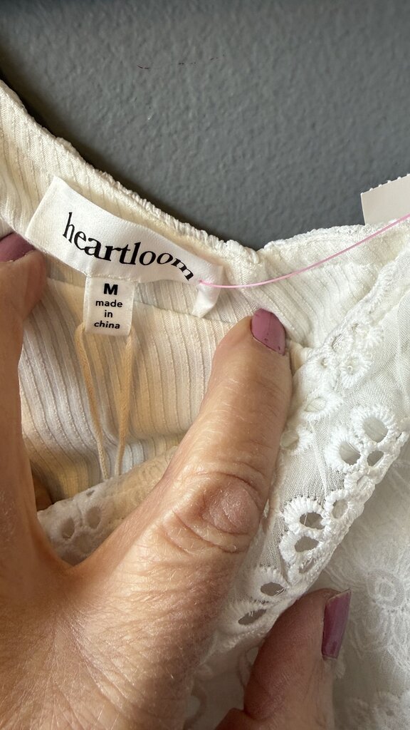 Lace One Shoulder Ribbed Top