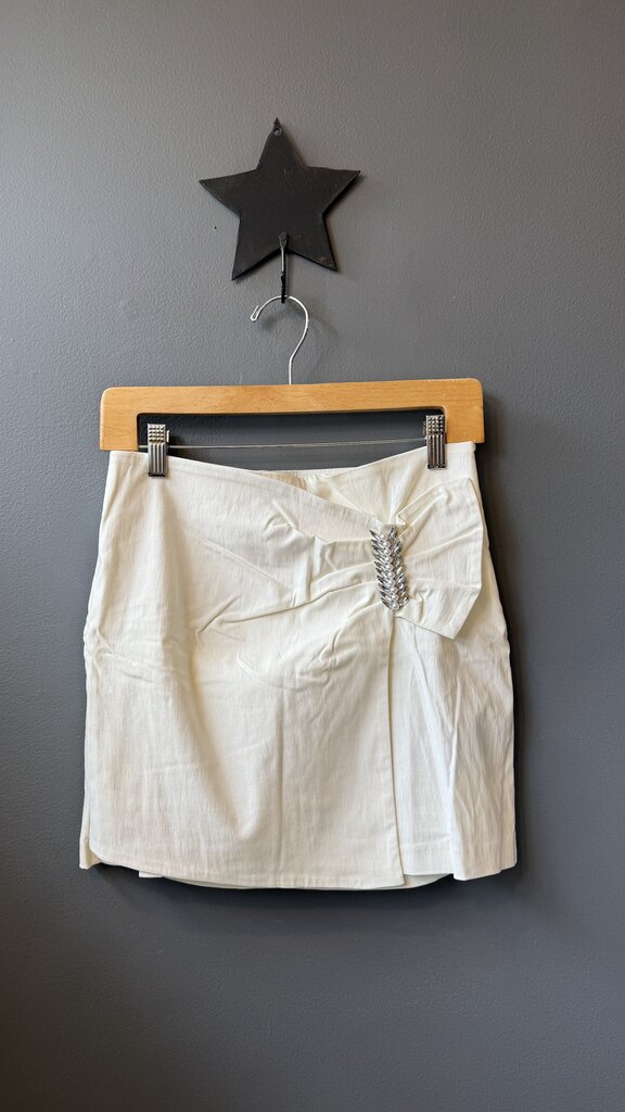 Pearl Gem Detail Mini Skirt