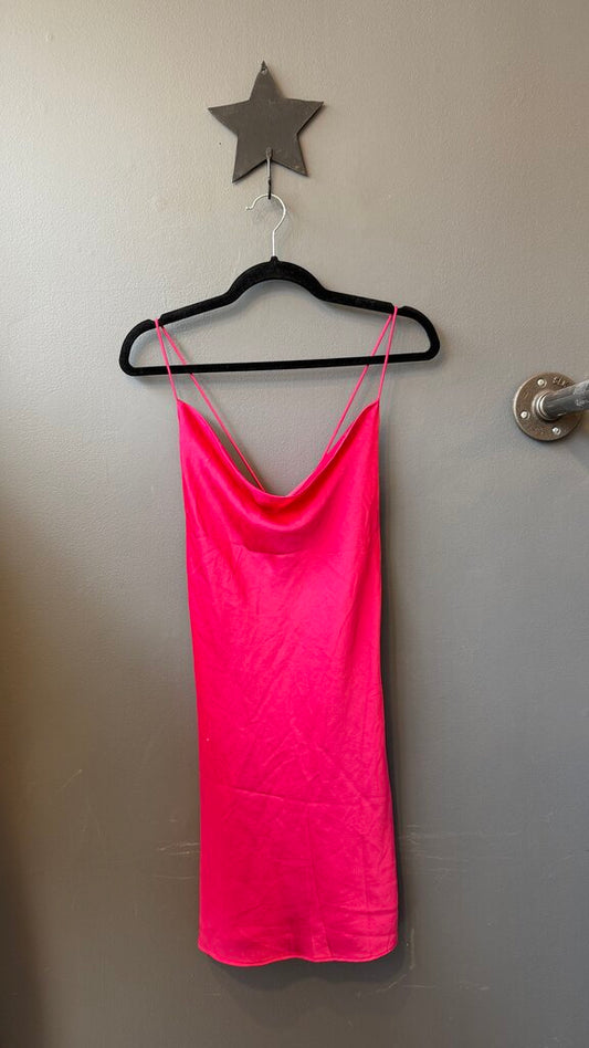 Cowl Mini Slip Dress