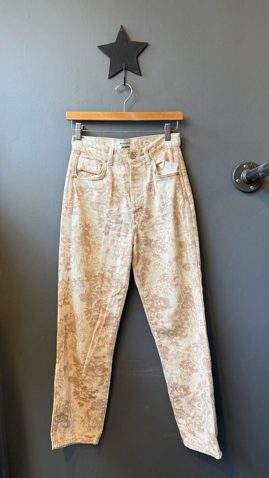 Abalone Toile Straight Jeans