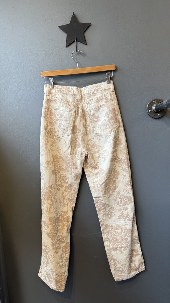 Abalone Toile Straight Jeans