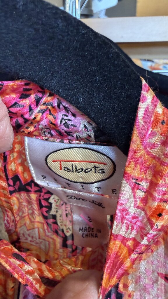 Vintage Silk High Neck Blouse