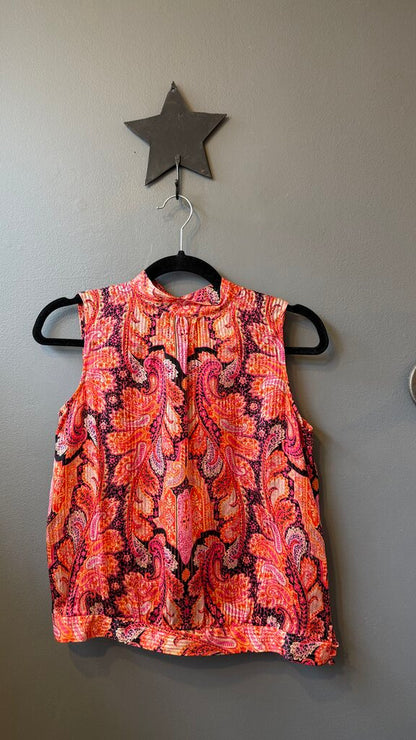 Vintage Silk High Neck Blouse