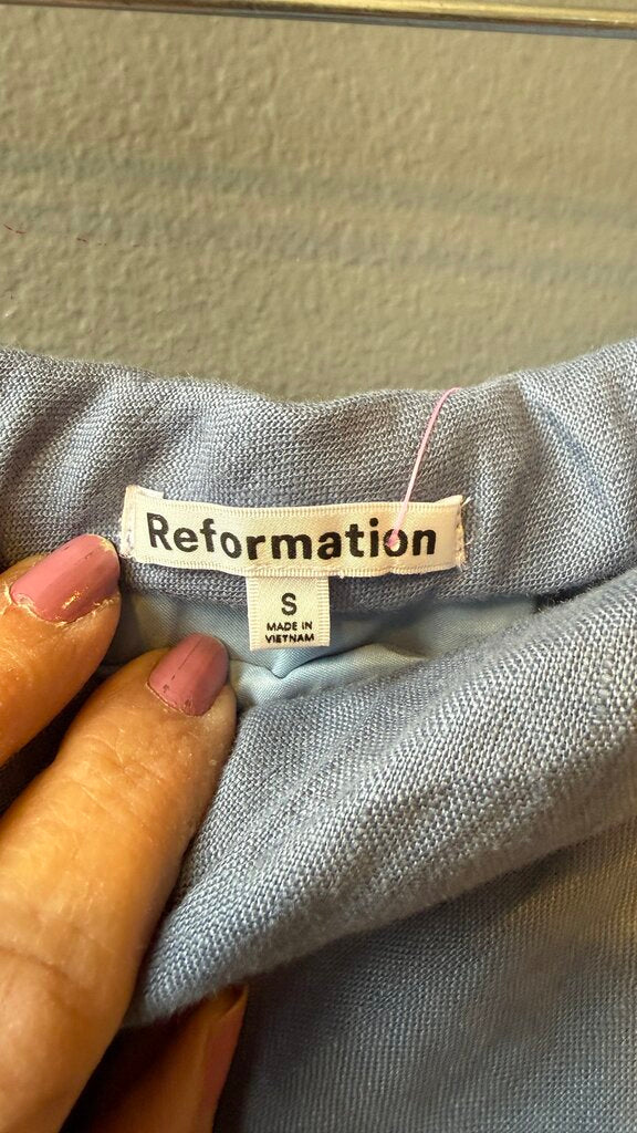 Linen Strapless Top