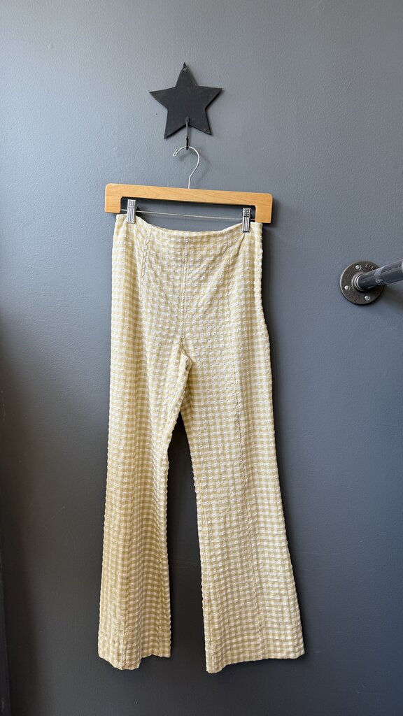 Gingham Baby Boot Pants