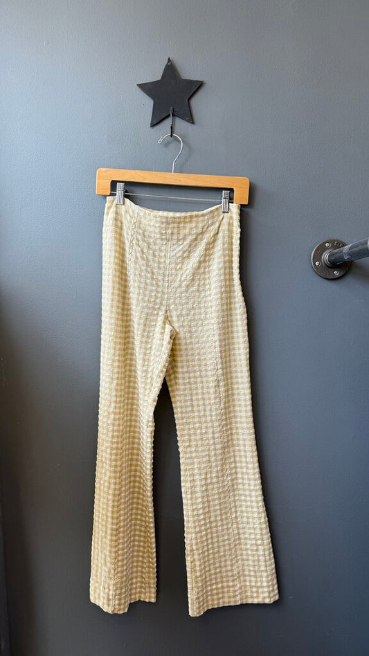 Gingham Baby Boot Pants