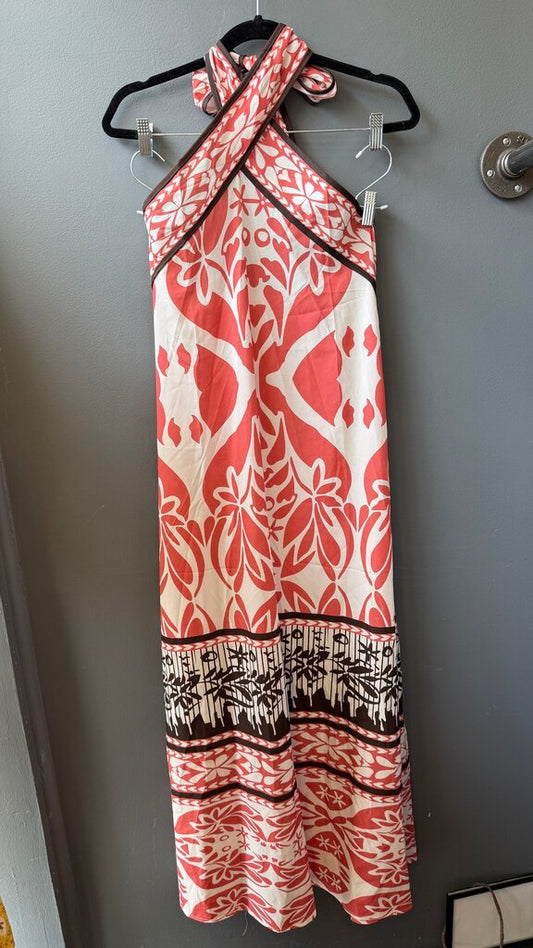 Floral Halter Maxi Dress