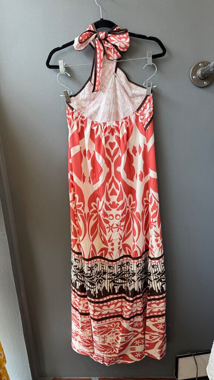 Floral Halter Maxi Dress
